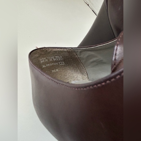 LIKE NEW VINTAGE OXFORD STYLE LACE UP WESTIES Sz. 10. RICH BROWN, RIBBON LACES - Picture 7 of 11